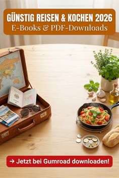 SideHustleDE's tweet photo. Deine praktischen Helfer für günstiges Reisen und leckeres Kochen! Hier findest du alle meine E-Books &amp; Checklisten für entspannte Reisen und sparsame...  - https://t.co/vq2DeLFgvu #EBook #Reiselisten #PDFDownload #PDF #Gumtrade https://t.co/G24g1AHkSx