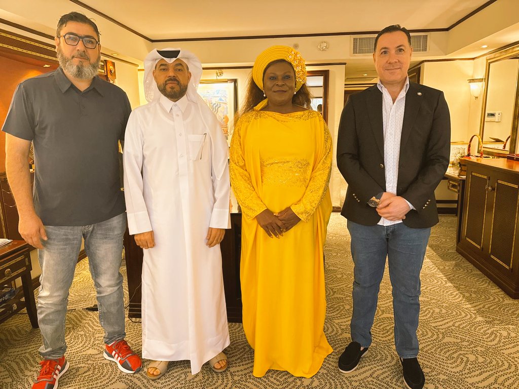 kimsalim99's tweet image. Sports Diplomacy and Talent Mangement

Ugandas Special Presidential Envoy @RMalango2021 held engagements with the Qatar Ambassador to Uganda and the Management of @talentafrica on strengthening youth sports and talent management systems in Uganda.
@qatar_fund
#humancapital