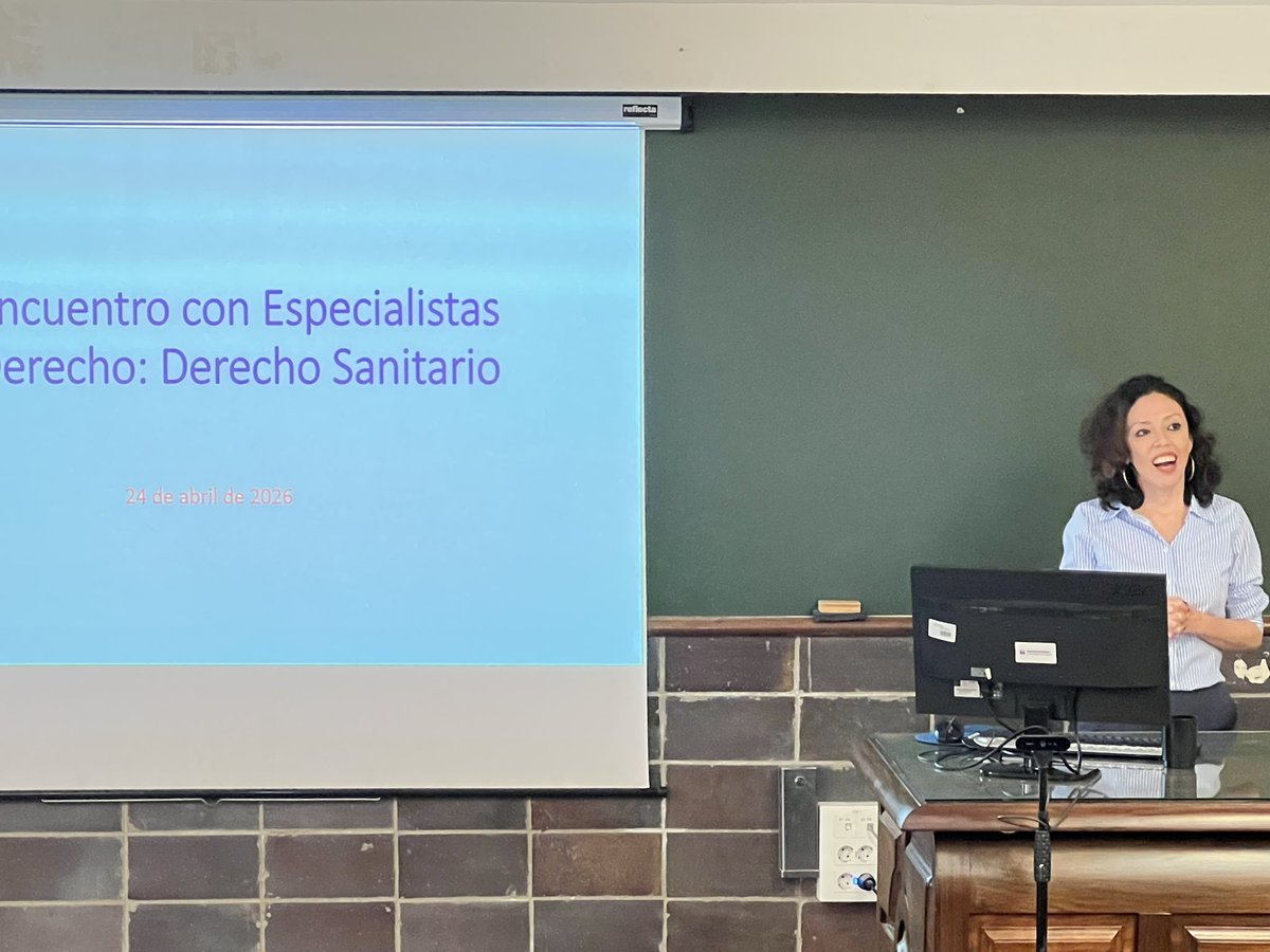 CCTyVULL's tweet photo. XII Encuentro con Especialistas en Derecho: Derecho Sanitario. Ponente: Isabel Aguilar Dorta. https://t.co/85aZyL0z6b