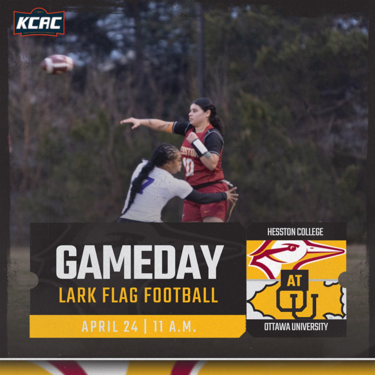 GoLarks's tweet photo. It's Game Day!
🏈 at Ottawa University - KCAC Tournament
📍 - Ottawa, Kan.
⏰ - 11 a.m.
📺 - https://t.co/KZaZxBC5rq https://t.co/jstUxoXGCQ
