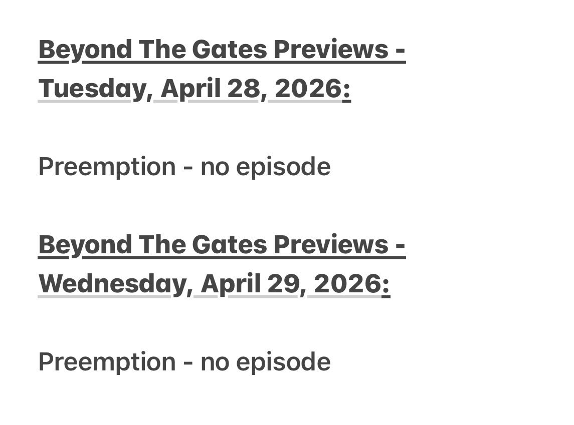 niki_smith1's tweet image. COMING UP next week on Beyond the Gates

💐 April 27th - May 1st 🌷🌻

🚨🚨 SPOILERS INCLUDED 🚨🚨 

#BeyondTheGates #BTG #Previews #Spoilers