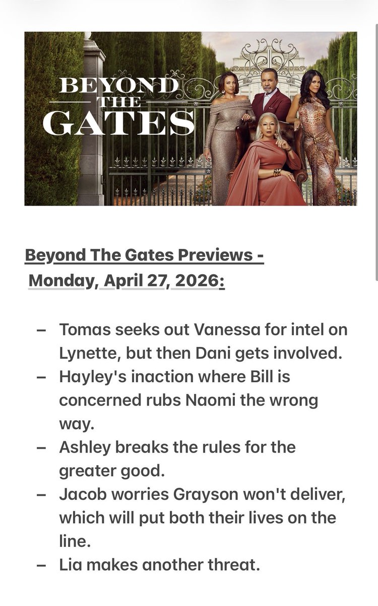 niki_smith1's tweet image. COMING UP next week on Beyond the Gates

💐 April 27th - May 1st 🌷🌻

🚨🚨 SPOILERS INCLUDED 🚨🚨 

#BeyondTheGates #BTG #Previews #Spoilers