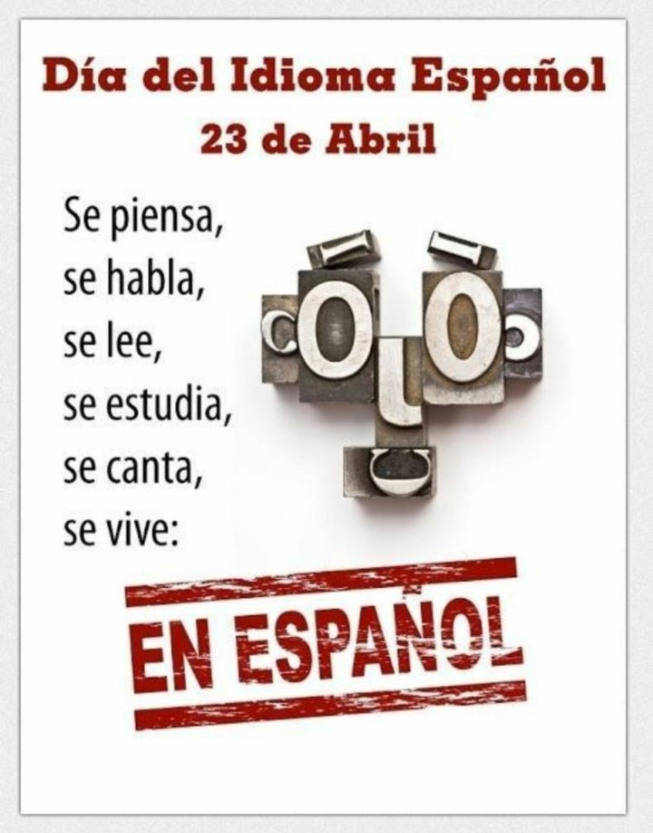 Jornada para celebrar el orgullo del idioma que nos caracteriza: el #español, pero también para  recordar la importancia de un amigo fiel: el #libro.
#Guantánamo