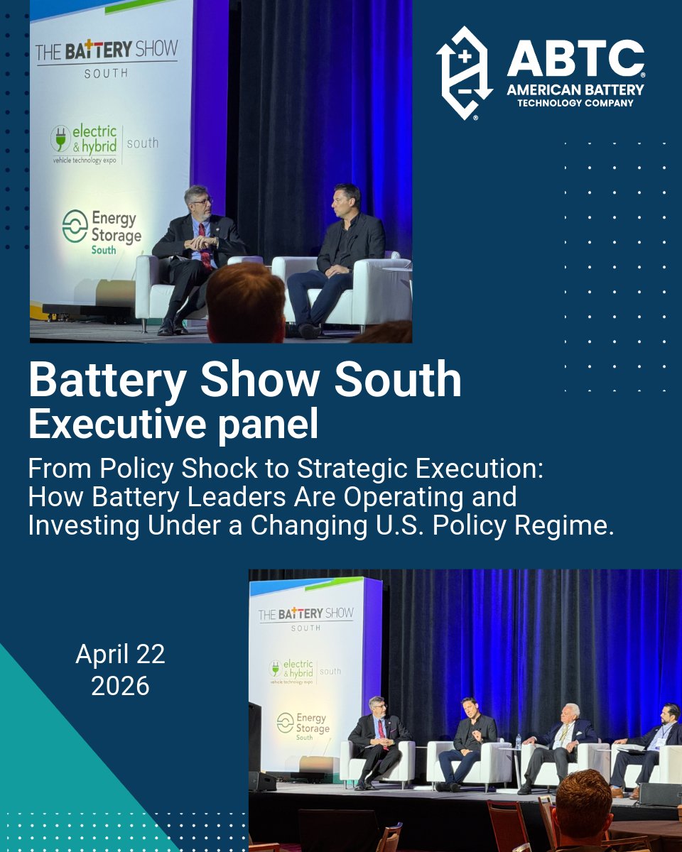American Battery Technology Company tweet media