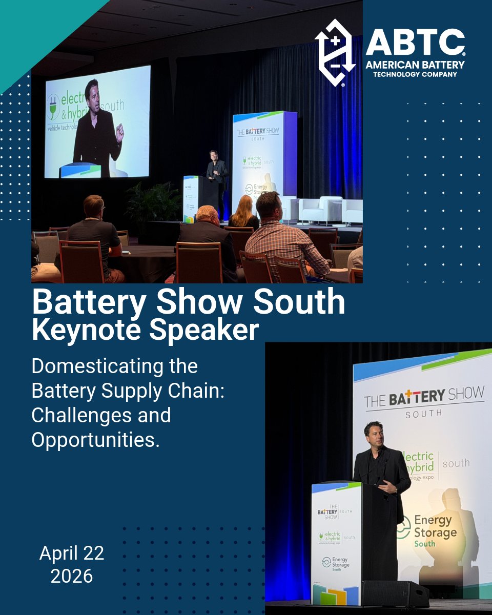 American Battery Technology Company tweet media