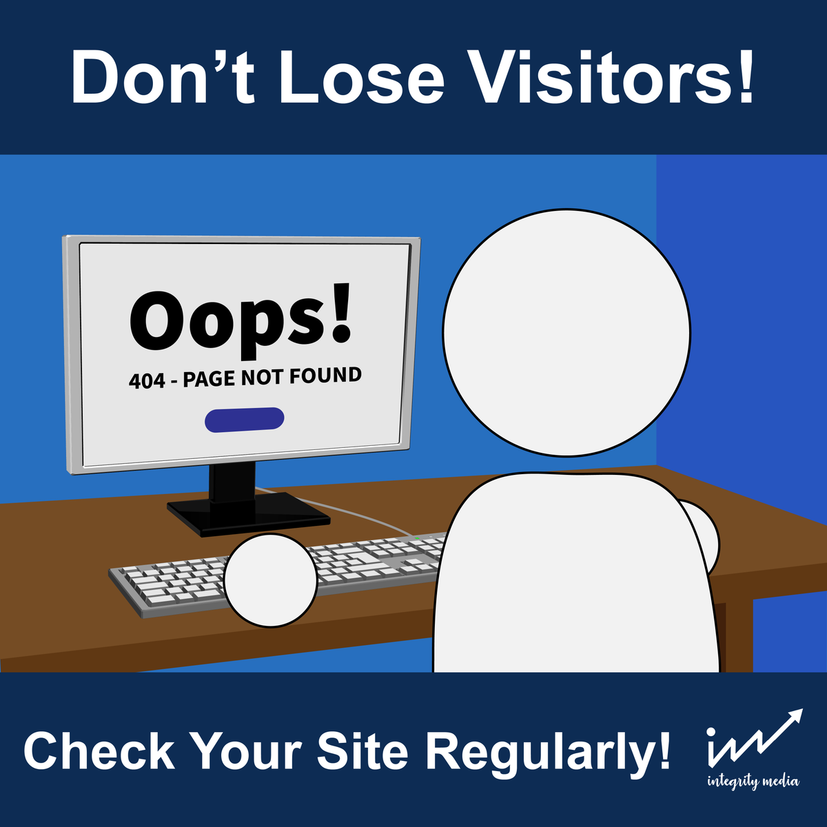 IntegrityAds's tweet photo. The harder it is to do business with you, the less people will try.
A broken link, a missing page, or a form that doesn’t work can cost you a customer.
Check your site regularly. Small issues turn into lost opportunities. 🎯
#WebsiteTips #DigitalMarketing https://t.co/QS5i18neDZ