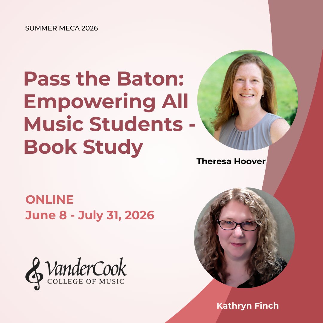 VanderCook's tweet image. ✨ Summer is the perfect time to grow.
with VanderCook’s online courses you can:

• Earn graduate credit
• Learn from anywhere
• Enhance your teaching impact

Explore the Catalog: hubs.la/Q04dg3kD0

#MusicEducation #OnlineClasses #ProfessionalDevelopment #VanderCook