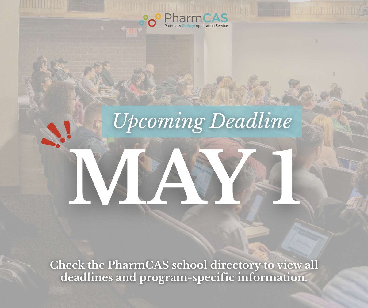 PharmCAS tweet media