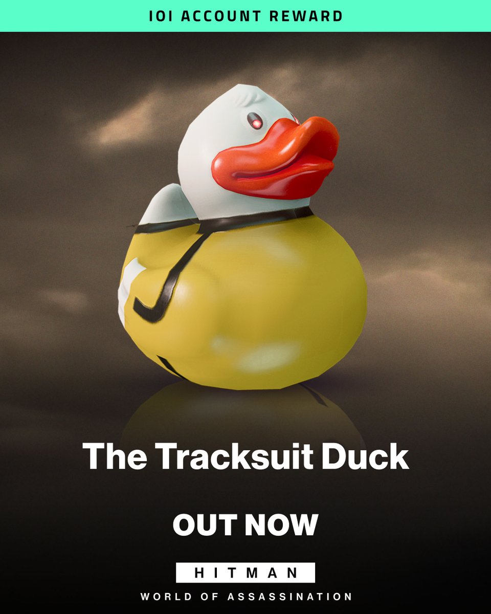 Hitman's tweet image. Agents, last reminder to tackle The Dragon 🐉 in the Bruce Lee mission to earn yourself the Tracksuit Duck. 🦆

Where will you let your bird take flight? 💬

hitman.com

#HITMAN #Agent47