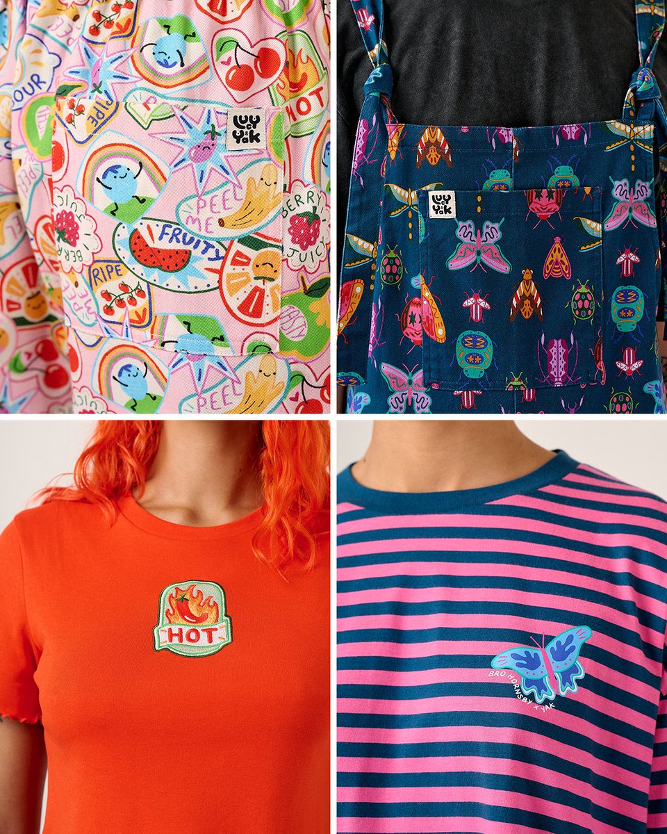 LucyandYak's tweet photo. Get up close with our latest artist collaboration with Brooke Hornsby 🌶️

Tasty food, beloved dogs and the silliness of every day moments = iconic prints 🍰🐶

https://t.co/3bqJPUqpWF https://t.co/vDy3myXG16