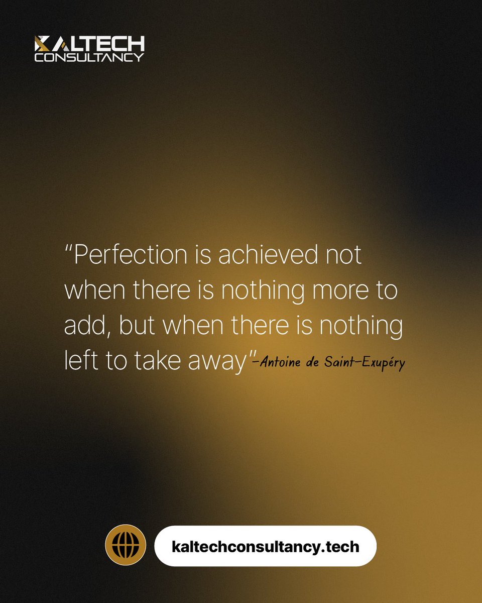 KaltechServices's tweet image. Simplicity is the Ultimate Sophistication
In a world full of clutter, we believe in the power of refined design. We strip away the unnecessary to focus on what truly drives results; clear, intentional, and high-impact solutions.

#KaltechConsultancy
#MinimalistDesign
#Design