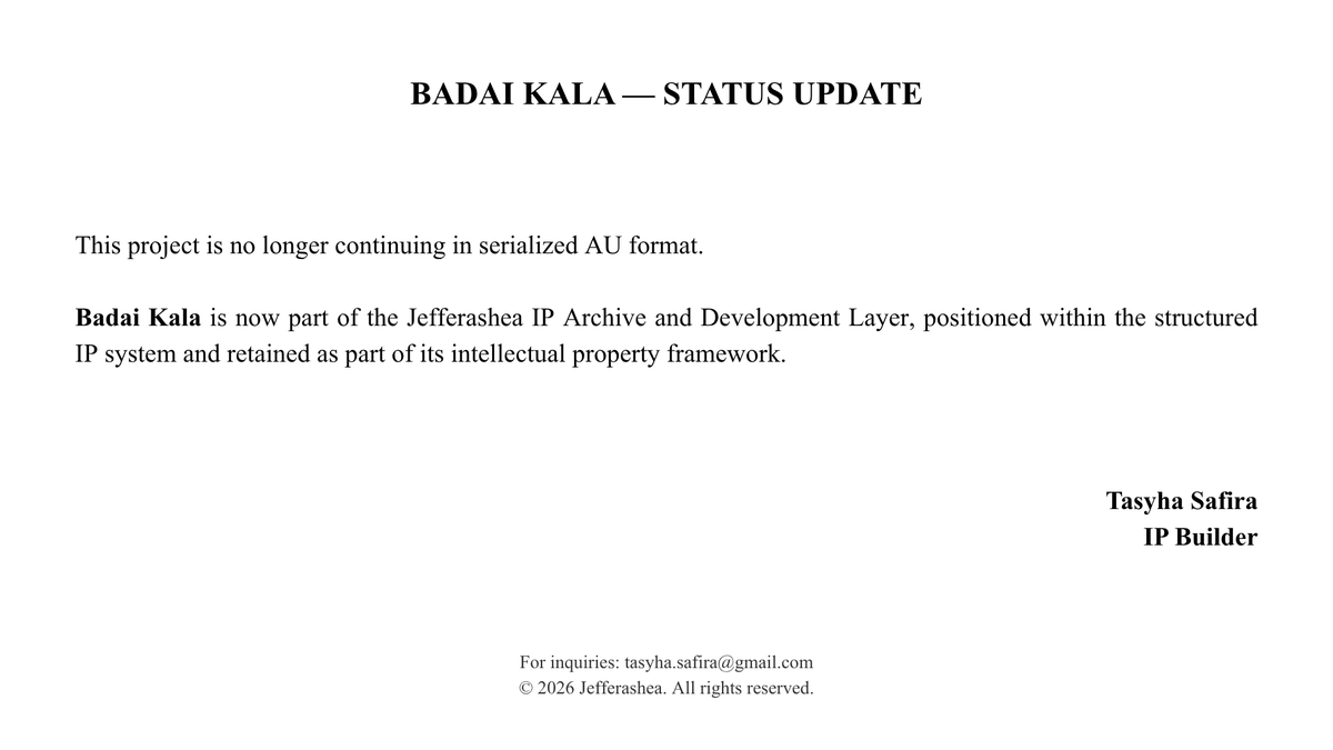 JEFFERASHEA's tweet photo. Official Status Update — Badai Kala. https://t.co/X5LazB68fa