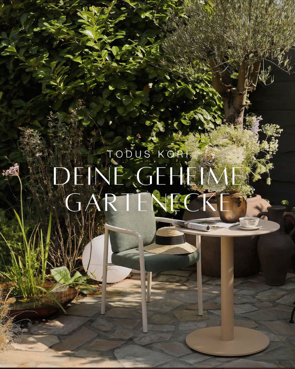 LivareaBerlin's tweet image. Wochenende! Zeit für visuelle Ruhe im Garten.

Der Kori Gartenstuhl in edlem Salbeigrün bringt durch seine klaren Linien und Sanftheit pures Design-Statement nach draußen. 🌿

livarea.de/todus-kori-gar…

#GardenDesign #KoriStuhl #Outdoor #Livarea #InteriorDesign #Sommer