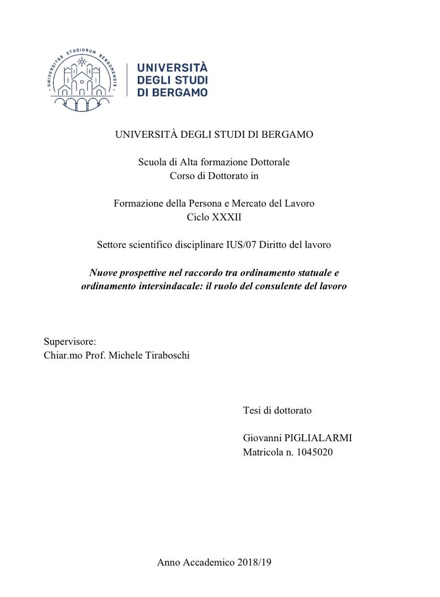 Gio_Piglialarmi's tweet image. 24 aprile 2020 - 24 aprile 2026. 6 anni fa conseguivo il dottorato di ricerca in formazione della persona e mercato del lavoro presso @UniBergamo con @adaptland. Qui in open access il testo della tesi (vincitrice del Premio Giugni 2021): aisberg.unibg.it/retrieve/e40f7…

#memories