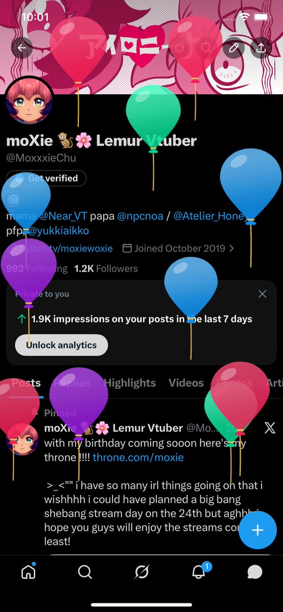 moXie 🐒🌸 Lemur Vtuber tweet media