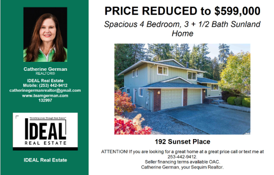 LanceGermanJDR1's tweet photo. Do you want to own a home or a long term rental in Sequim ? Get into this 4 bedroom Sunland home for a low down payment. Seller financing available. Call me ! 253.442.9412
#SellerFinancing #sellerfinance #ownerfinancing #OwnerFinancingAvailable #ownerfinance https://t.co/fK6bUCa5hd