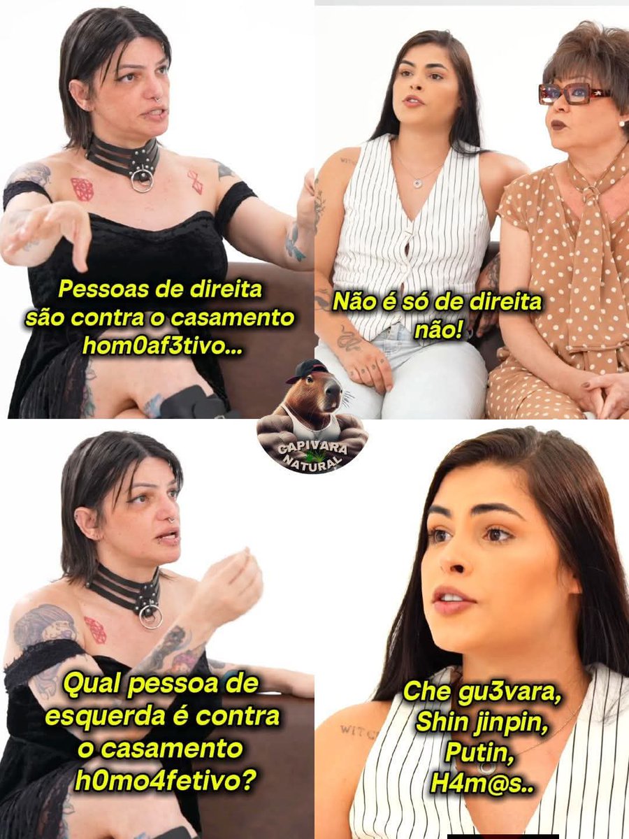 Tr4ns de direita vs Esquerdistas (2026)

Via: <a href="/capivaranatural/">Capivara Natural</a>