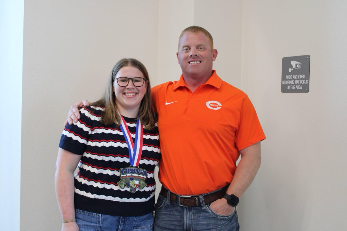 CelinaISD's tweet photo. We were proud to recognize Rachel Kissinger at Monday’s board meeting as the 4A Division I UIL Powerlifting State Champion! Unequipped, she totaled 910 lbs: 375 squat, 165 bench, 370 deadlift, outlifting nearly every girl at state across all weight classes. Congrats, Rachel! 🏆💪 https://t.co/pwwH849GRq