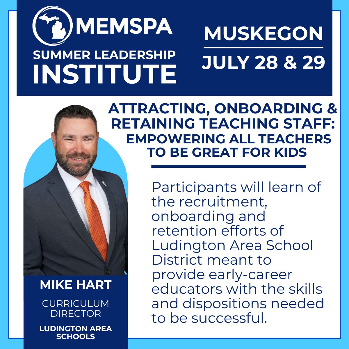 coach_hart's tweet photo. I’m excited to share our experiences in onboarding new teachers at @memspa SLI in Muskegon this July! #LeadWithUs https://t.co/A1Z1cpmZT6