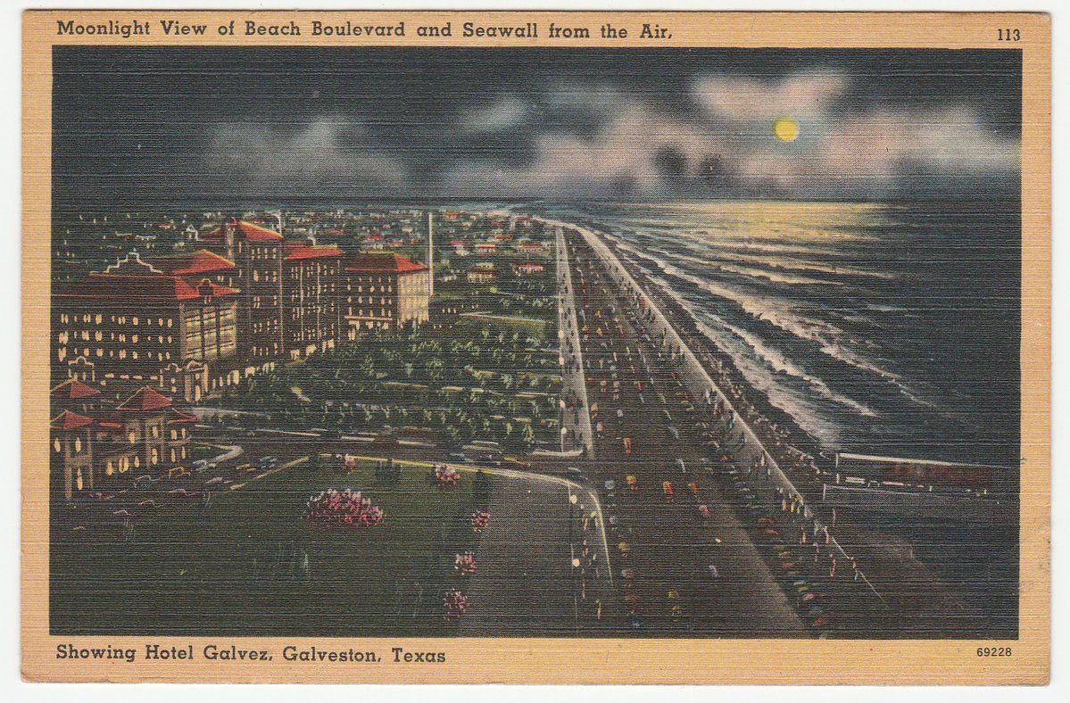 birdhousebooks's tweet image. Vintage Postcard Hotel Galvez Galveston Texas Moonlight Scene from Air 1945 ebay.com/itm/3663651631…  #vintage #postcards #vintagepostcards #ephemera #birdhousebooks #birdhousebooksvintage #eBay #eBayvintage