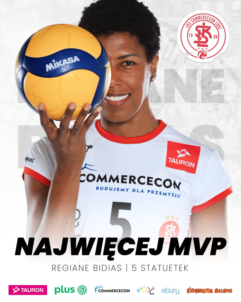LKS_Commercecon's tweet photo. W ŁKS Commercecon Łódź najwięcej nagród MVP w sezonie 2025/26 otrzymała Regiane Bidias🤍❤🤍

👏🔥 https://t.co/R9K5bCzSTd