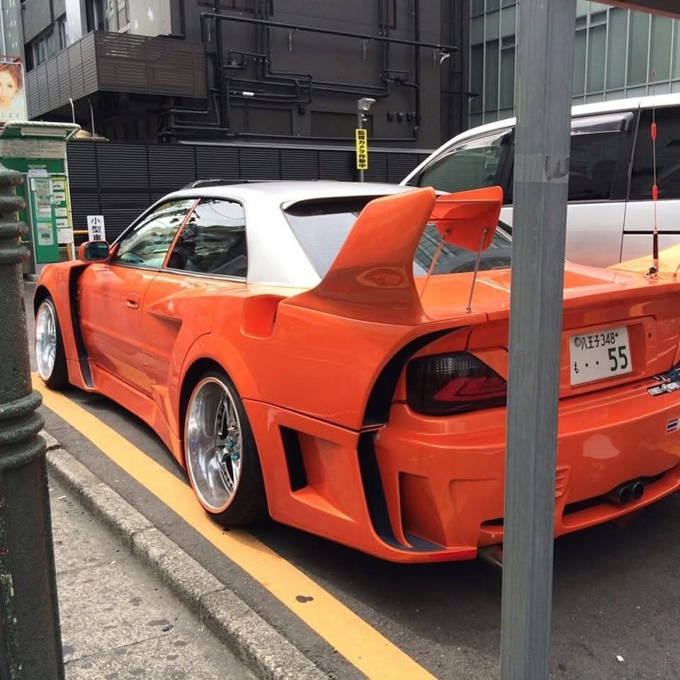 KingOfMopar1's tweet photo. That front end looks like a Dodge Charger 😅but it is a JZX100. https://t.co/brpwbOTff5