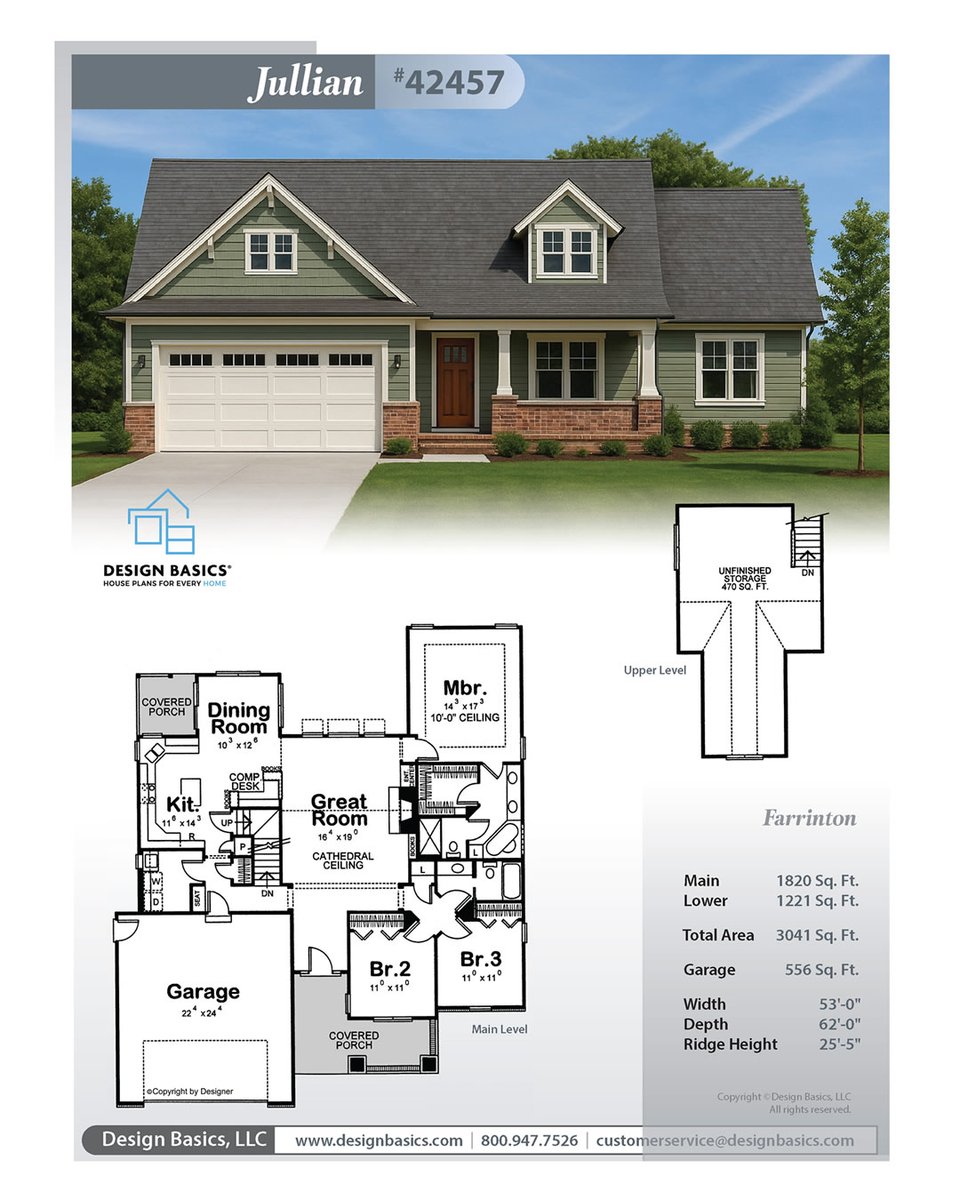 DesignBasicsLLC's tweet photo. 🏠   Farrington Plan – Design 42001
 
    Looking for a plan that checks all the boxes?
 
    ✔ Efficient footprint with great flow
    ✔ Private owner’s suite
    ✔ Open living spaces for gathering
    ✔ Expandable upper-level potential
 
    Learn more: https://t.co/jQztmeFnJ1
 
    What would your must-have feature be in this home?
 
    #Architecture #HomePlans #DesignBasics #HomeBuilding #DreamHome