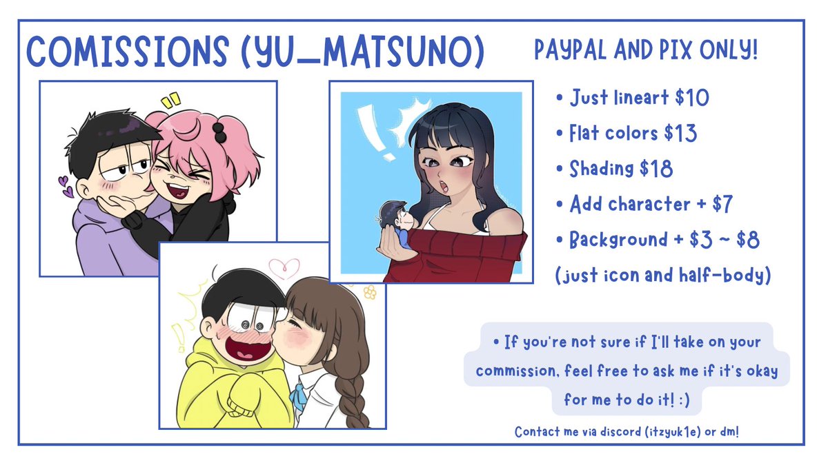 yumatsu ☆ (comms open) tweet media