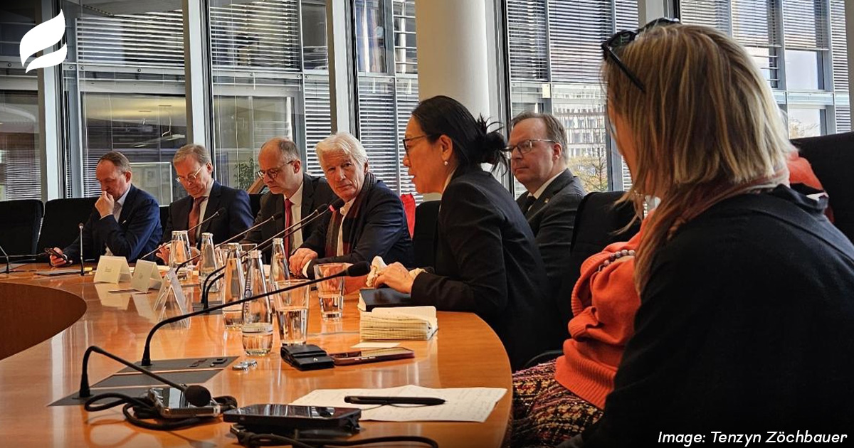 SaveTibetOrg's tweet image. This week ICT Chairman Richard Gere and President Tencho Gyatso joined @savetibet Germany's Executive Director Kai Müller at the German Bundestag!

There they met with the #Tibet Parliamentary Group and Bundestag representatives to discuss Germany’s ongoing advocacy and support