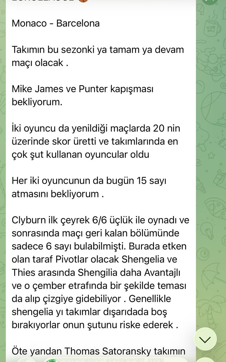 Euroleague Özel 🏀

Alpha Diallo 12 sayı 
Mike James 18 sayı 

İddaa üzerinden bu oranlarda değerlendirebilirsiniz . 

Maç hakkında uzun bir görüş belirttim okumak isteyen Telegram kanalına buyursun . 

t.me/basketbolbets1

Maç için özel betbuilder tercihlerini de