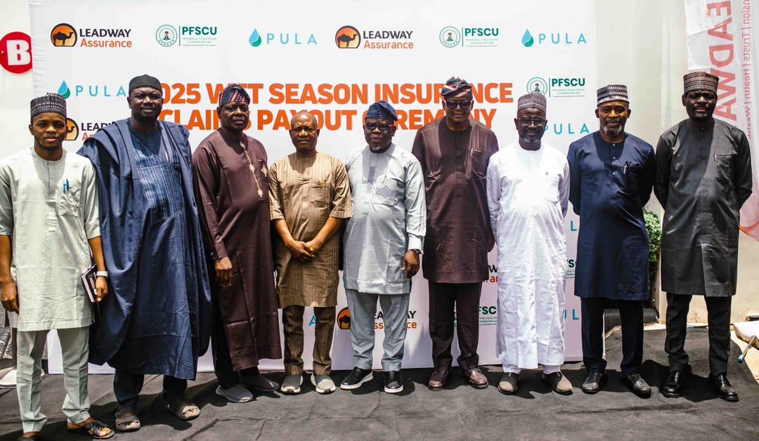 LeadwayInsure's tweet photo. In collaboration with PFSCU & PULA Advisors, we executed the 2025 Wet Season Insurance Pay-out under NAPM, with over ₦396m in claims supporting farmers in Plateau, Borno, Kaduna & Taraba.
Strengthening resilience & food production while mitigating climate risks. #AgricInsurance https://t.co/Vlud35ZtM7