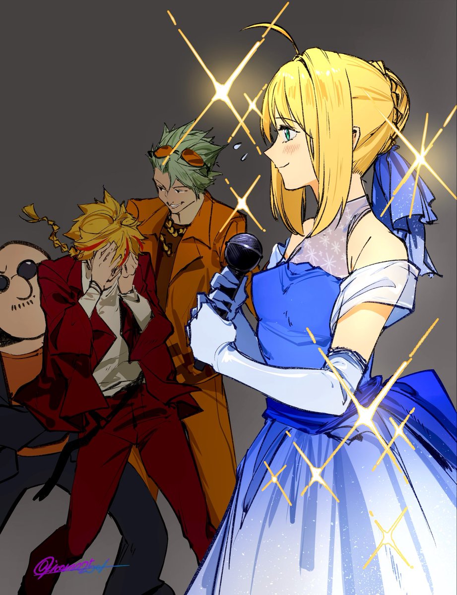 本日カルデア生放送！✨
果たしてリチャは憧れのアーサー王を
直視できるのか！？