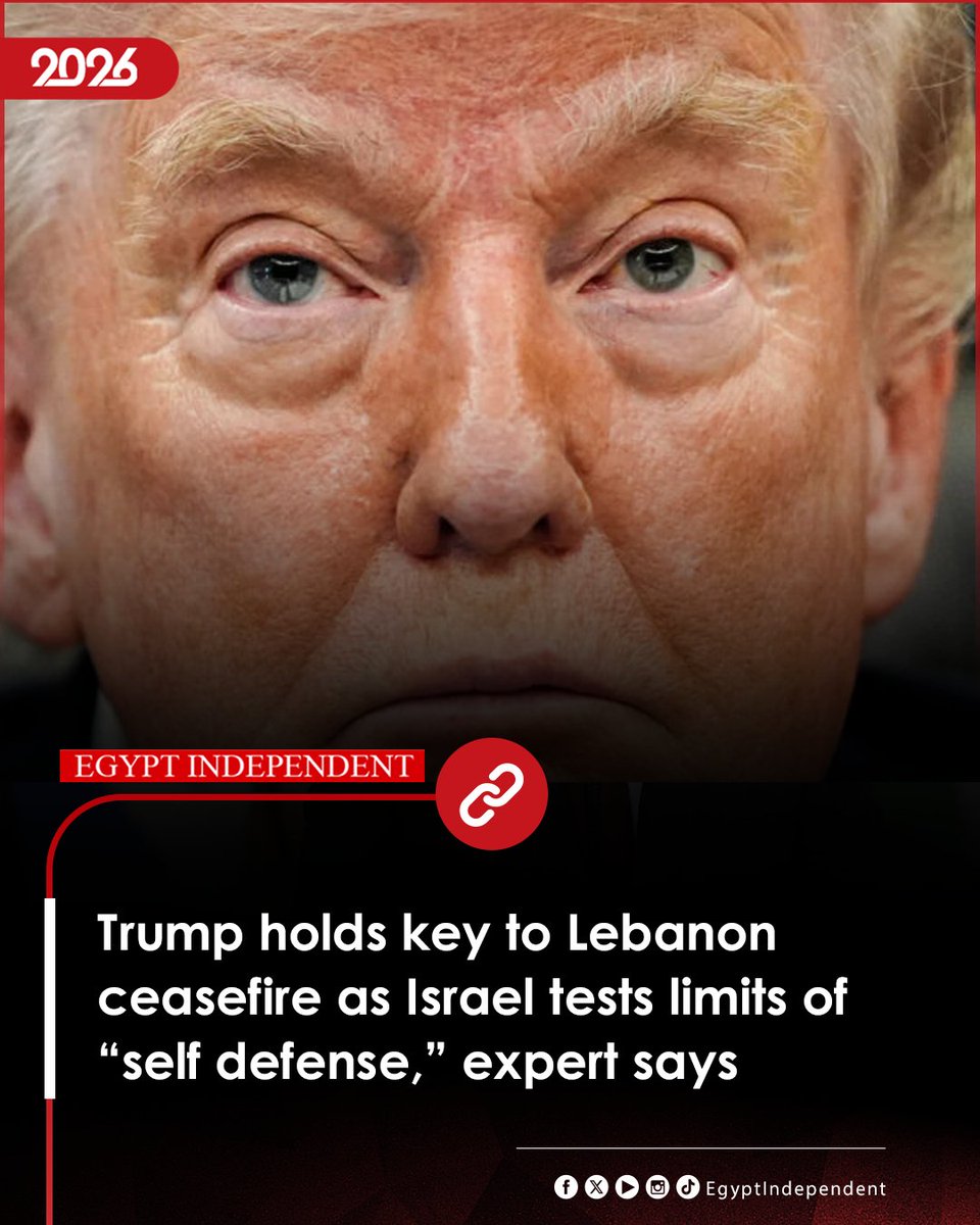 EgyIndependent's tweet image. #AMAY | Trump holds key to Lebanon ceasefire as Israel tests limits of “self defense,” expert says
egyptindependent.com/trump-holds-ke…
