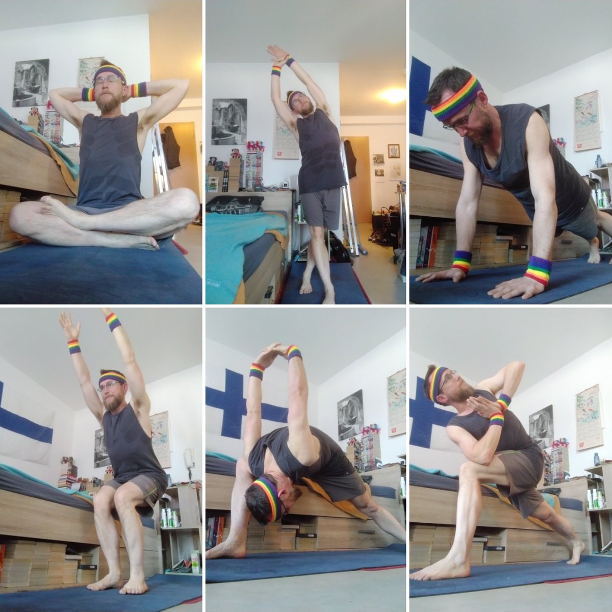 Lots of Yoga Challenge 
(23.04.2026) 
by #YogaMitMady

#yoga #balance #stretch #meditation #simplygood #gay #lesbian #straight #queer #SpiceBoy #sportyspice #Peace #NoWar #westandwithukraine #freeiran #beardgang #chesthair