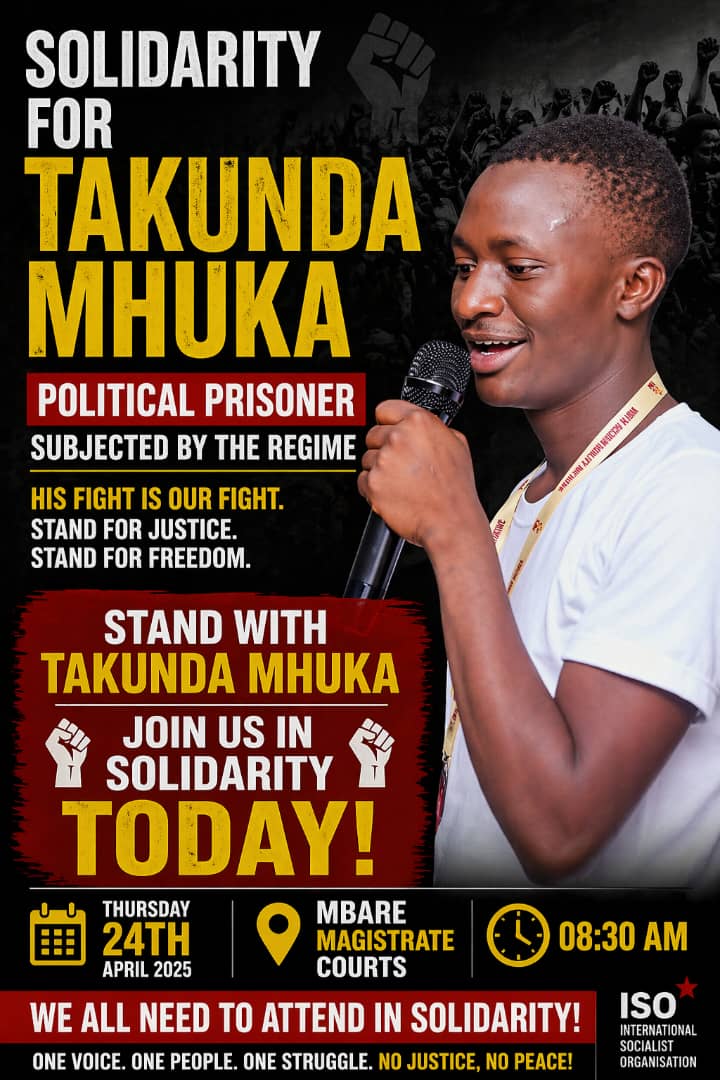 DicksonChikwiz3's tweet image. Free Godfrey Karembera, (Madzibaba Eshanduko)
●Free Emmanuel Sitima. 
● Free Takunda Mhuka.
●Free Farai Magaya.
● Free Kudakwashe Matura.
● Activism is not a crime. 
●They're suffering on our behalf.
 #FreeAllPoliticalPrisoners 
#NoTo2030
