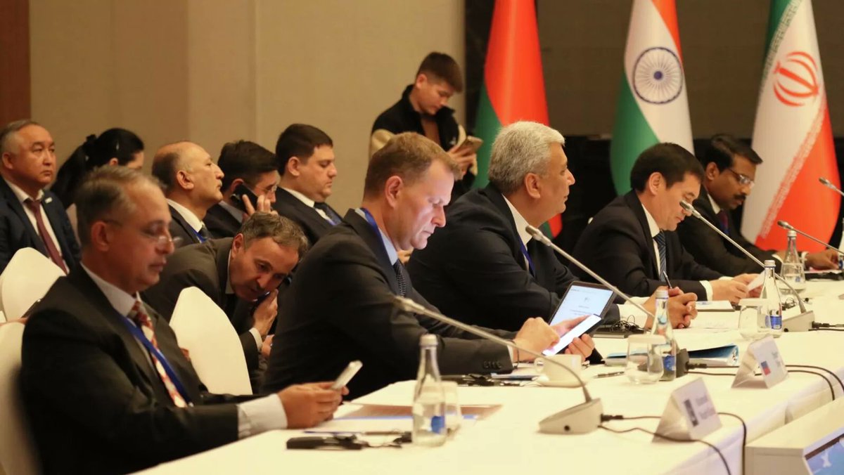 sco_updates's tweet photo. The 13th Meeting of Ministers of Transport of the Shanghai Cooperation Organisation Member States was held in Bishkek under the chairmanship of the Kyrgyz side. https://t.co/QuXgPZ5FXv