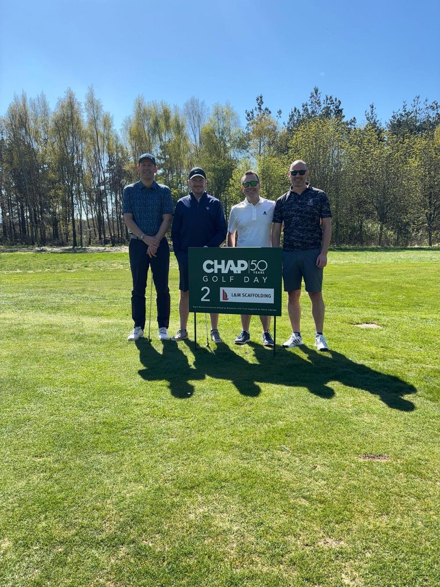 Hardiesproperty's tweet photo. ⛳ Supporting mental health, one swing at a time 💙
At the CHAP Group Tayside Charity Golf Day at Strathmore today, raising vital funds for @SAMHtweets ☀️ https://t.co/T9XOAGmmAm