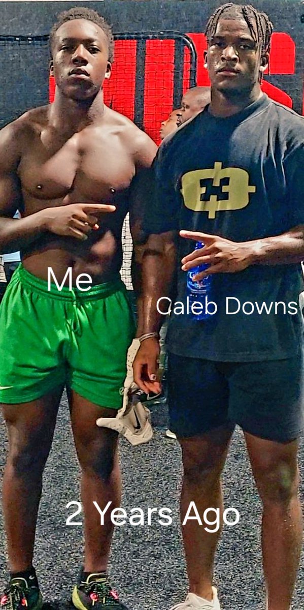 JoshEchols4's tweet photo. So happy to see #CalebDowns get drafed last night 1st Rd to #DallasCowboys . He changed my whole approach to the game after 1 workout with him 2 years ago (it was just he and I & the trainer). Congratulations Caleb & Downs Family. #TheCalebEffect #LoveOfTheGame #BettingOnMe https://t.co/a4WolMs25X