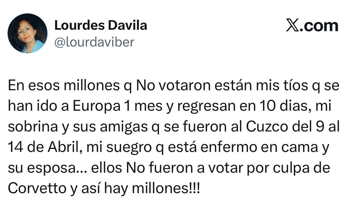 Derechistas haciendo campaña por Roberto Sánchez tweet media