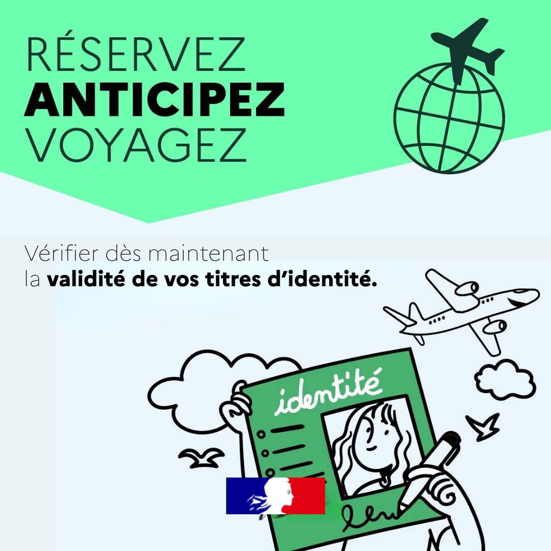 Image de Préfète de la Savoie - 🪪 #Identité | Vous commencez à organiser vos vacances d’été ? Pensez à vérifier la validité de vos
