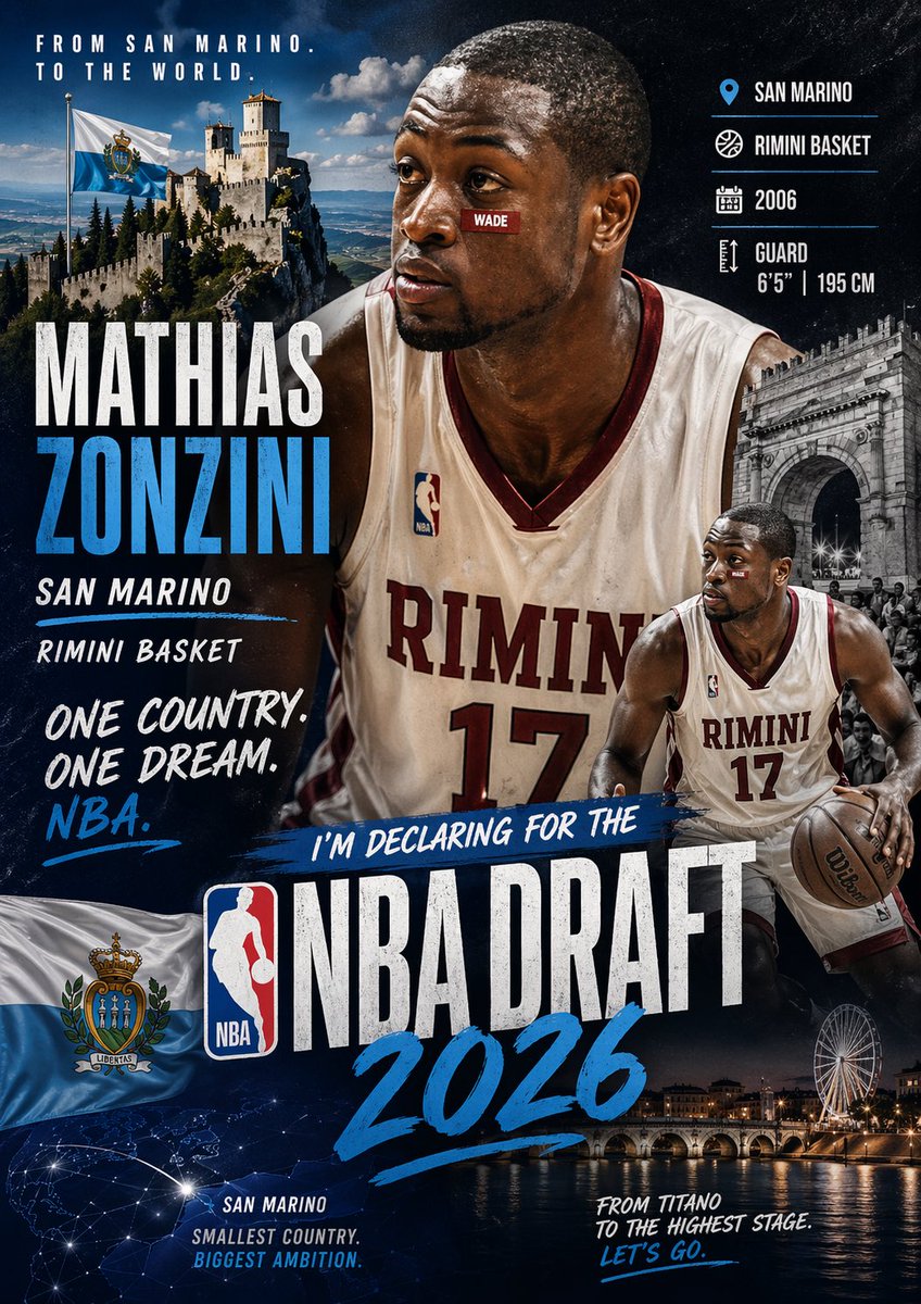 Breaking: Rimini Basket guard Mathias Zonzini has entered the 2026 NBA Draft, sources tell ESPN.
