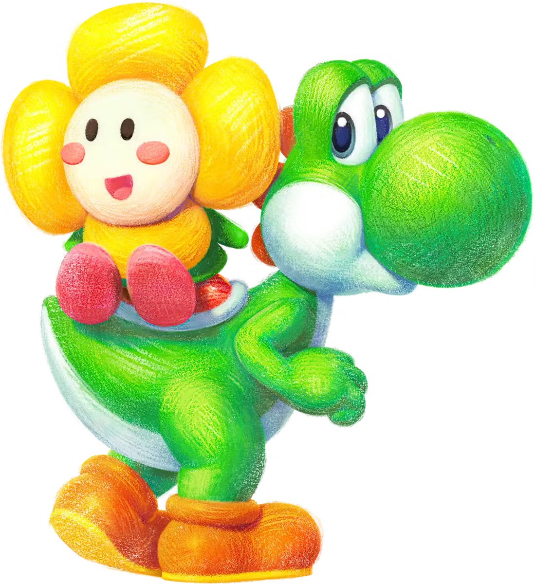 Yoshi and The Mysterious Book character art from the official