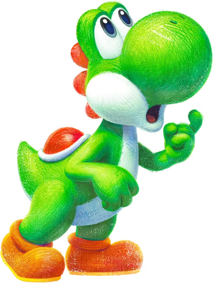Yoshi and The Mysterious Book character art from the official