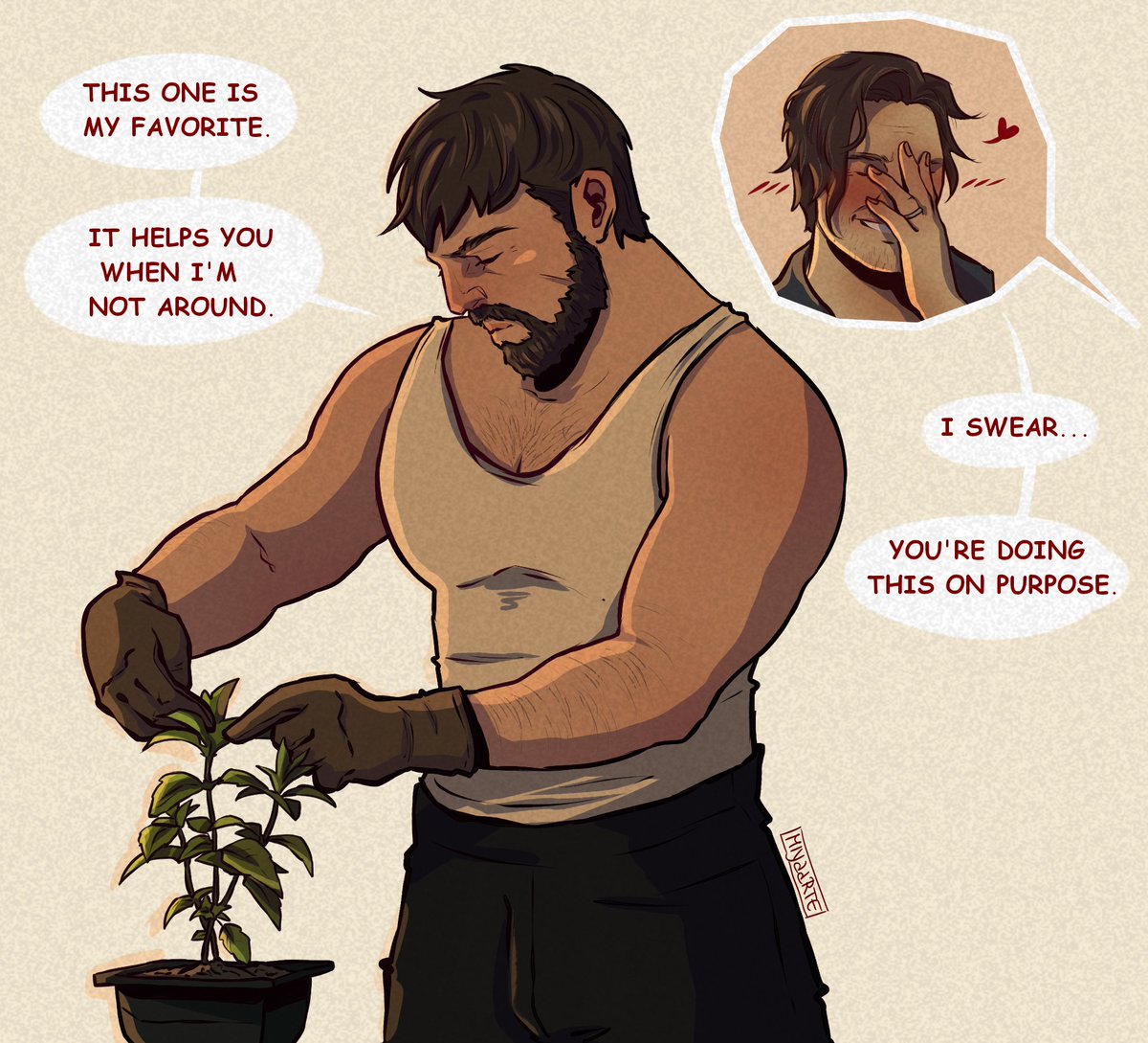 A little 🪴 moment 

#chreon 
#chrisredfield
#leonkennedy