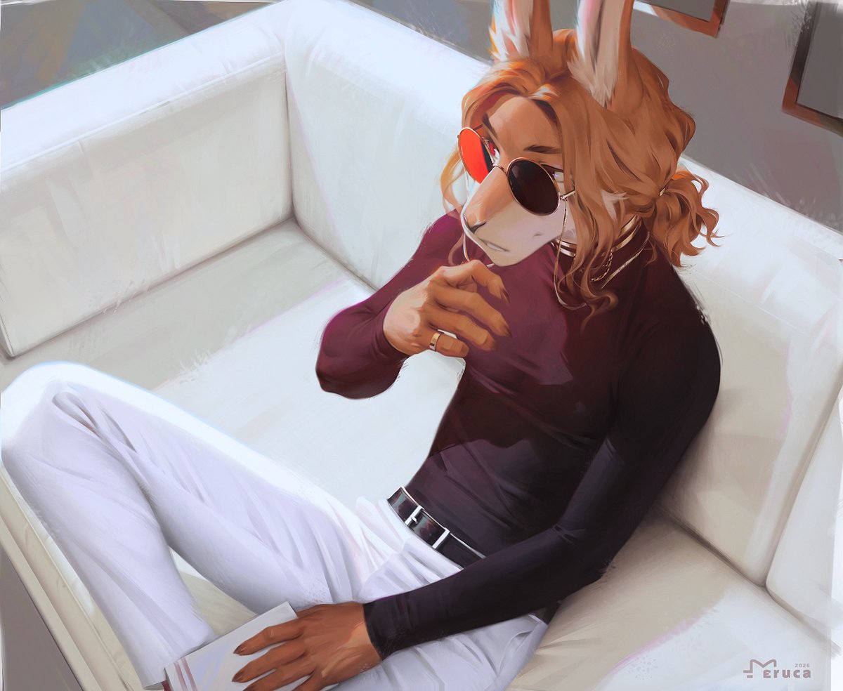 Laid Back
Artistic freedom commission
#art #furry