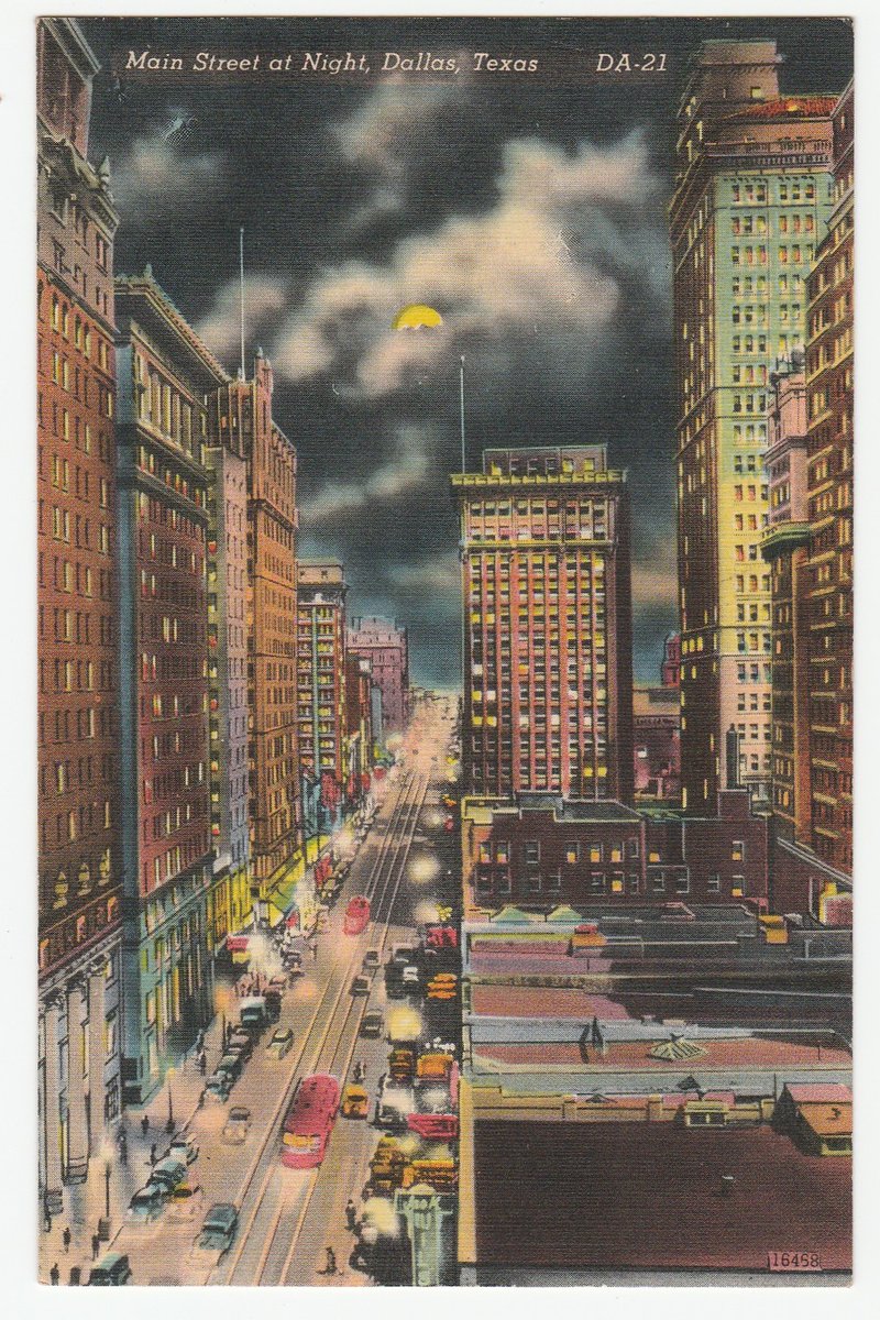 birdhousebooks's tweet image. Vintage Postcard Main Street at Night Dallas Texas Moonlight Buildings Cars ebay.com/itm/3584790897…  #vintage #postcards #vintagepostcards #ephemera #birdhousebooks #birdhousebooksvintage #eBay #eBayvintage