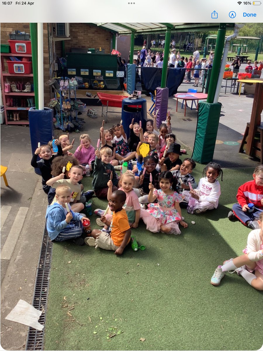 StMarks_RC_'s tweet photo. To celebrate St Mark’s Day Reception created lion masks to represent St Mark and we did some role play activities too! We finished the day with a special treat - an ice lolly outside! https://t.co/u9VbZYfs8Z