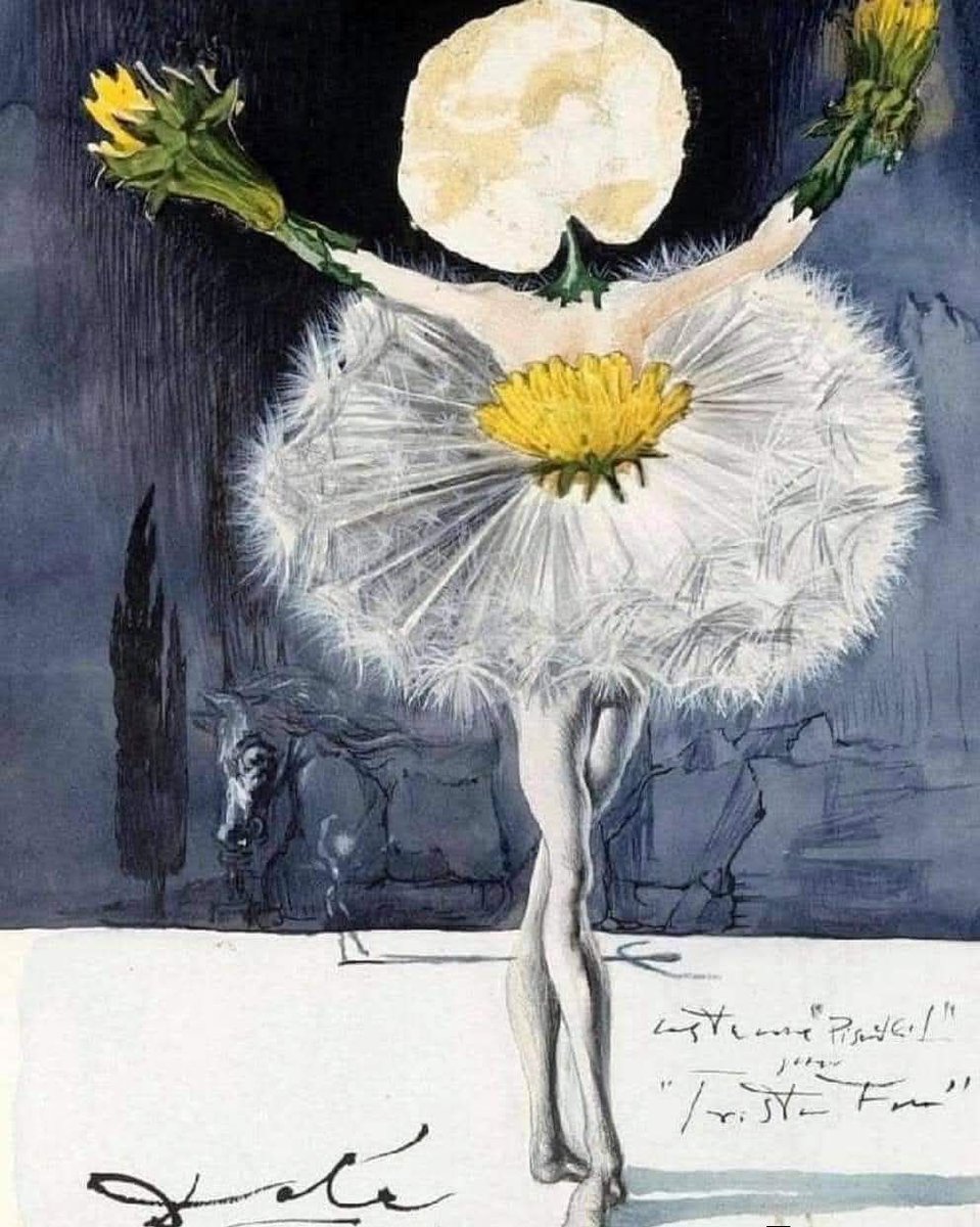 LuizSantosMusic's tweet image. SALVADOR DALI - Dance of the Dandelion, 1944. 
#art #arts #finearts #painter