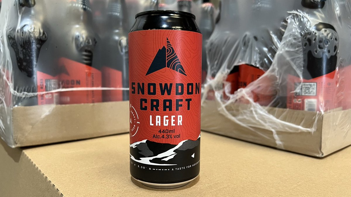 SnowdonCraft's tweet photo. Available first week in June. Our lager in a can! https://t.co/FUjqEQ3MfY