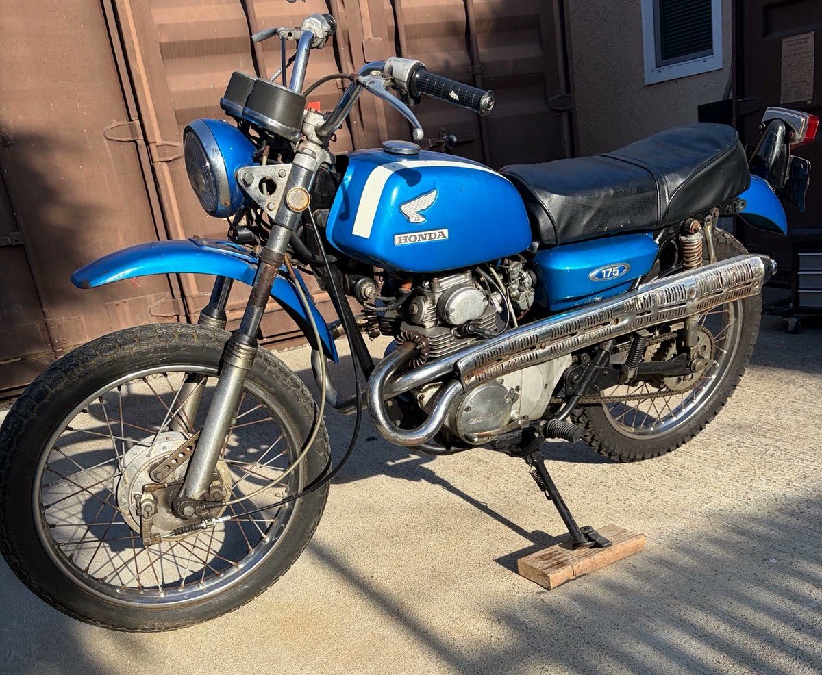 BarnfindMCycles's tweet image. Check out this 1969 Honda CL175! Ebay ad here ow.ly/9ggi50YOE3n #Honda #VintageMotorcycle #HondaMotorcycles #ClassicHonda #MotorcycleRestoration barnfindmotorcycle.com